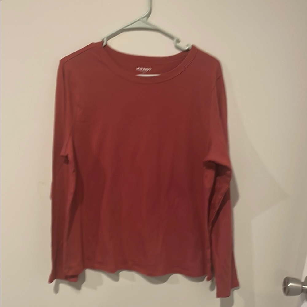 Pink Long  Sleeve Top